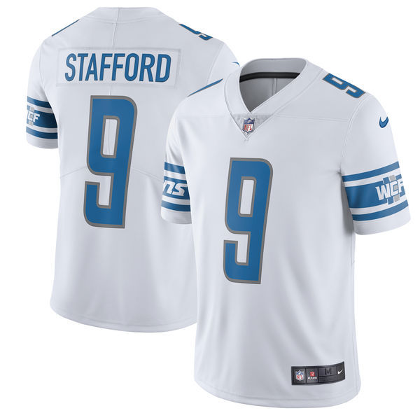 Men's Detroit Lions #9  Matthew Stafford Nike White Vapor Untouchable Limited Stitched NFL Jersey